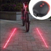 Çok Fonksiyonlu Pilli Bisiklet Led Lazer Işığı Arka Stop Lambası (4887)