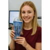 Cool Temalı Buzlu Cam Görünümlü Laci Suluk Pipetli 450 ML Çift Katman Mika Su Şişesi 2742