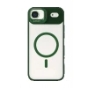 Apple iPhone 17 Air Remim Lensli Magsafe Standlı Kapak - Koyu Yeşil