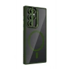 Samsung Galaxy S25 Ultra Remim Lensli Magsafe Standlı Kapak - Koyu Yeşil
