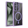 Samsung Galaxy S25 Ultra Remim Lensli Magsafe Standlı Kapak - Lila