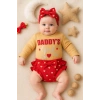 Daddys Girl Bandanalı Kız Bebek Takımı