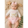 Daddys Girl Bandanalı Kız Bebek Takımı