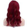 Dalgalı Kısa Perçemli Fiber Sentetik Peruk - Kızıl