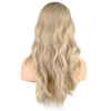Dalgalı Perçemli Fiber Sentetik Orta Boy Peruk - Balköpüğü Platin Röfleli