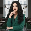 Dalgalı Perçemsiz Uzun Fiber Sentetik Peruk - Kestane