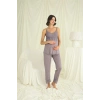 Dantelli Hamile Lohusa 3lü Pijama Takımı