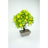 Dekor Ağaç Limon Ağacı Saksılı Dekoratif Ağaç Biblo 24x13 cm