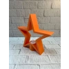 Dekoratif Yıldız Şeklinde Turuncu Mumluk Ev Aksesuarı