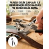 Deri Delme Pensesi 6 Uçlu Ayarlanabilir Kemer Delme Aleti Profesyonel Kullanım