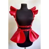 Deri Elbise Harness, Mini Deri Etek, Deri Elbise Etek Harness - Brf1001
