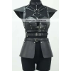 Deri Mini Elbise, Deri Harness Etek Ve Göğüs Takım - Brf1371