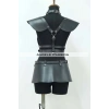 Deri Mini Elbise, Deri Harness Etek Ve Göğüs Takım - Brf1371