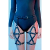 Deri Şık Bacak Harness, Dans Aksesuarları, Dansçı Aksesuarları - Brf628