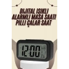 Dijital Masa Saati Termometreli Takvim Çalar Saat Led Ekran Pilli