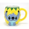 Disney Stitch Ananas Tasarımlı Kabartmalı Kupa Bardak