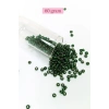 Dökme Cam Kum Boncuk Büyük Boy (6/0) 4 mm - 60 Gram - Şeffaf Koyu Yeşil - BNC136