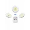 Dolap Işığı Mutfak Rafı Işığı Uzaktan Kumandalı 3 Lü Spot Led Lamba