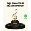 Dönen Sol Anahtarı Figürlü Müzik Kutusu Şık Hediyelik Dekor