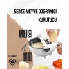 Döner Mekanizmalı Rende Bıçaklı Sebze Dilimleyici Seti