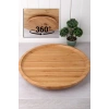 Dönerli Bambu Sunum Tabağı 30 Cm -DS3030