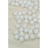 Dünya Boncuk İçten Boncuklu Bileklik Çanta Boncuğu 10 mm 50 gr Beyaz - BNC463