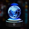 Dünya Tasarımlı Usbli Dönen Cam Küre