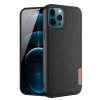 Dux Ducis Fino Serisi İphone 12 Pro Max Kılıf Premium Dokuma Silikon Kılıf