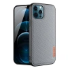 Dux Ducis Fino Serisi İphone 12 Pro Max Kılıf Premium Dokuma Silikon Kılıf