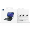 Dux Ducıs Galaxy Tab S8+ / S7+ / S7 Fe İçin Ayrılabilir Bluetooth Klavye Touchpad Pu Deri Kılıf-(5775)
