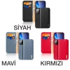Dux Ducis İphone 13 Pro Kılıf Mıknatıslı Cüzdanlı Deri Kılıf Hivo Series