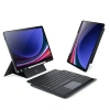 Dux Ducıs Samsung Galaxy Tab S9 + Ayrılabilir Bluetooth Klavye Touchpad Pu Deri Kılıf-(5775)
