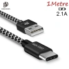 Dux Ducıs Usb Type C Kopmaz Yırtılmaz Usb Kablo Hızlı Şarj 1 Metre