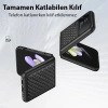 Dux Ducis Venice Series Samsung Galaxy Z Flip3 5g İçin Premium Deri Kılıf