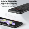 Dux Ducis Venice Series Samsung Galaxy Z Flip3 5g İçin Premium Deri Kılıf