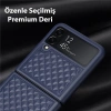 Dux Ducis Venice Series Samsung Galaxy Z Flip4 5g İçin Premium Deri Kılıf