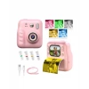 Eğitici Çocuk Kamerası Anında Baskı 4 Rulo Kağıt Ve 5 Kalem Set Hediyeli