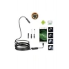 Endoskop 3 İn 1 Yılan Kamera Usb Micro Usb Type-c 20 Metre Sert Kablo