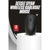 Ergonomik Tasarım Kablosuz Siyah Mouse Hassas Uzun Ömürlü