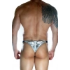 Erkek  Arkası Büzgülü Gümüş Brazillian Slip