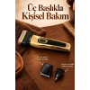 Erkek Bakım Seti Kablosuz Kullanımlı Üç Başlıklı