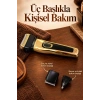 Erkek Bakım Seti Kablosuz Kullanımlı Üç Başlıklı