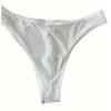 Erkek  Biyeli Beyaz Transparan Brazillian Slip