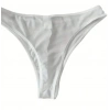 Erkek  Biyeli Beyaz Transparan Brazillian Slip