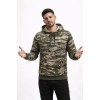Erkek Kamuflaj Desenli 2 İplik 4 Mevsim Kapüşonlu Kanguru Cepli Hoodie Sweatshirt - Kamuflaj