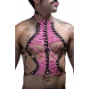 Erkek Lastik Fantazi Göğüs Harness - Brfm192