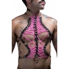 Erkek Lastik Fantazi Göğüs Harness - Brfm192