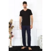 Erkek Pamuk Lacivert Tek Alt Pijama