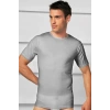 Erkek Pamuklu Kısa Kol Geniş Yaka Klasik Fanila T-shirt