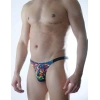 Erkek Renkli Desenli Brazillian Slip